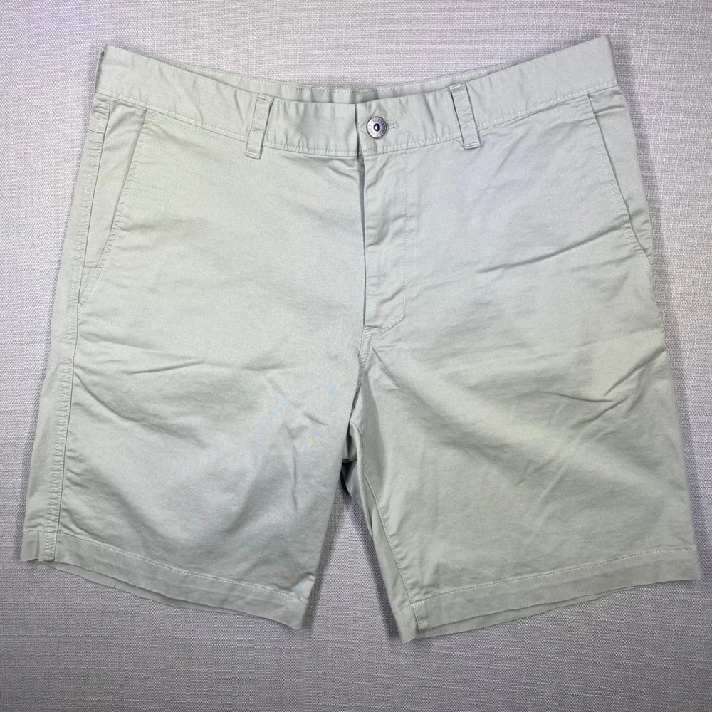 The North Face Mens Khaki Chino Shorts Size 36 Tan Cotton Twill Outdoor Hiking
